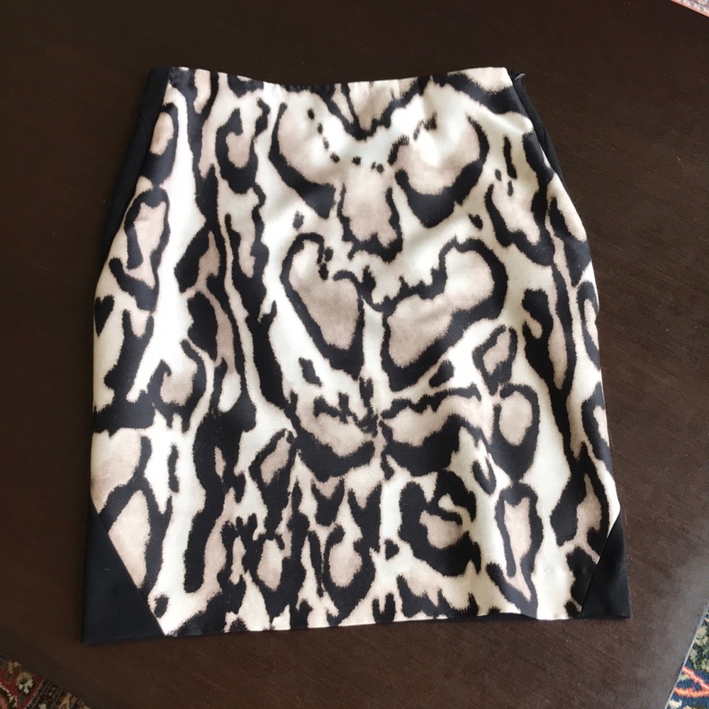 Leopard Print DVF Pencil Skirt